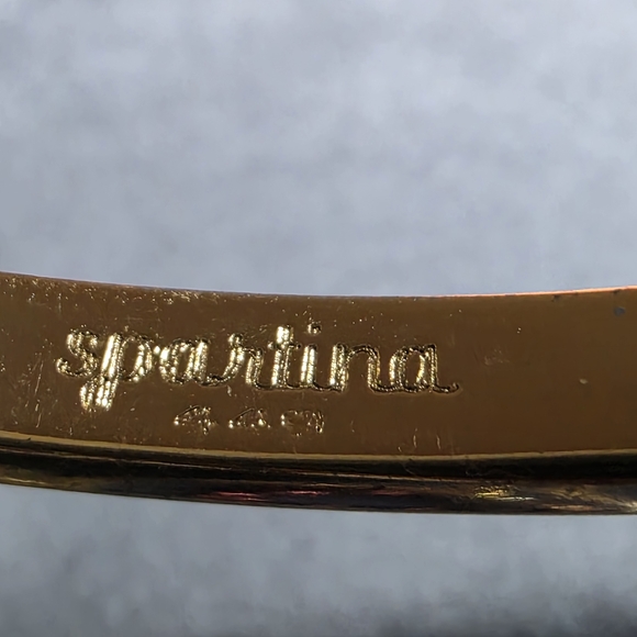 Spartina 449 Gold Plated Inspirational Bangle Clasp - Picture 3 of 7